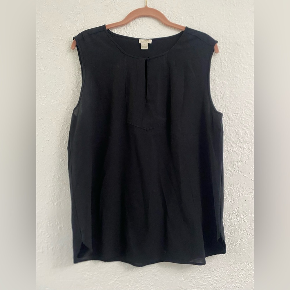 J. Crew Classic Black Sleeveless Top size 10